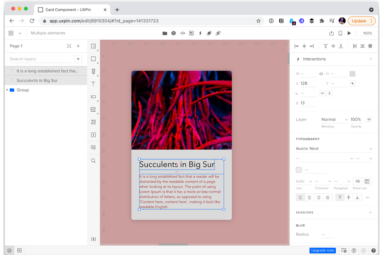 UXPin screenshot - 10 beste tools voor high-fidelity-prototyping voor 2026
