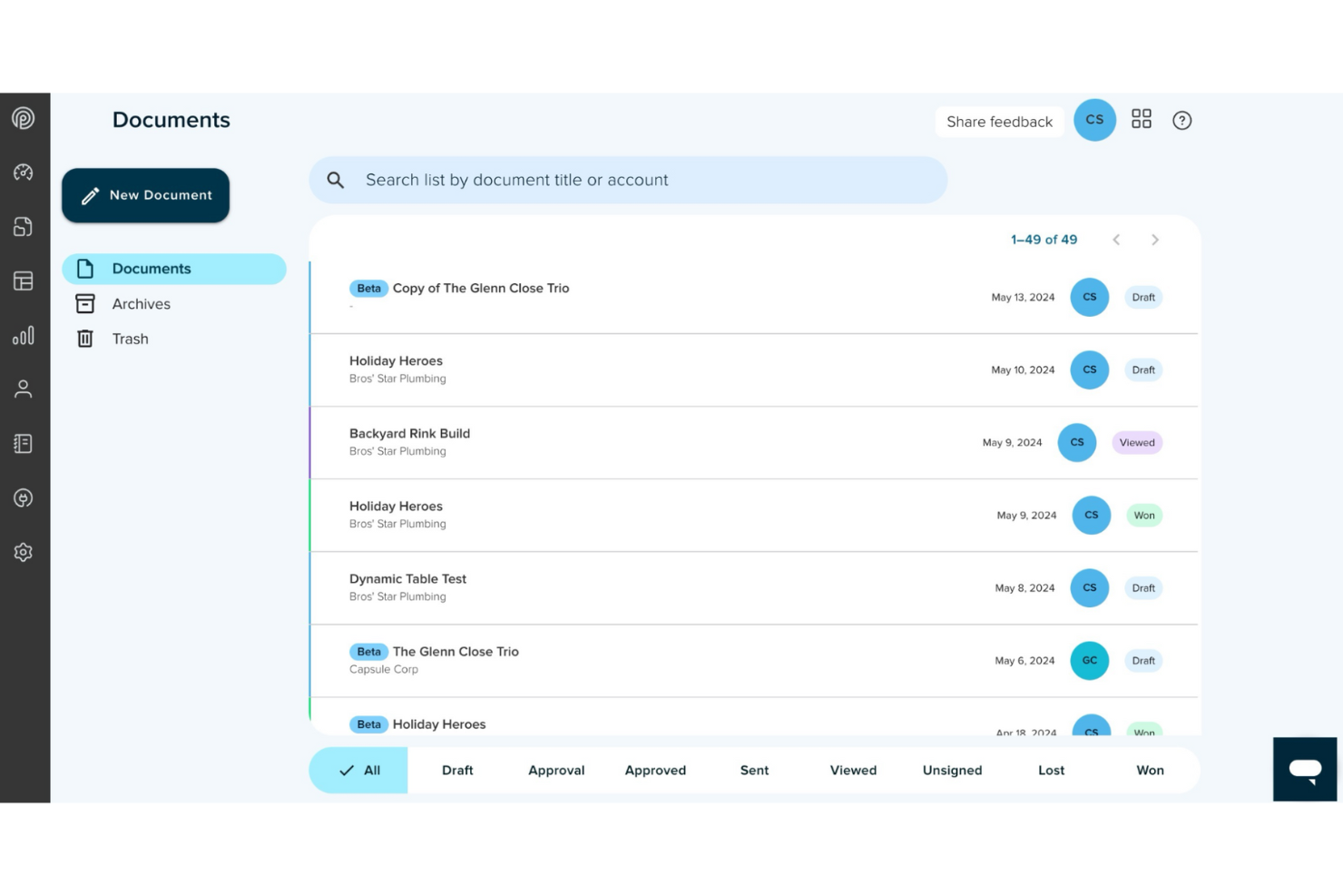 Proposify screenshot - 10 beste alternatieven voor Ignition beoordeeld in 2026