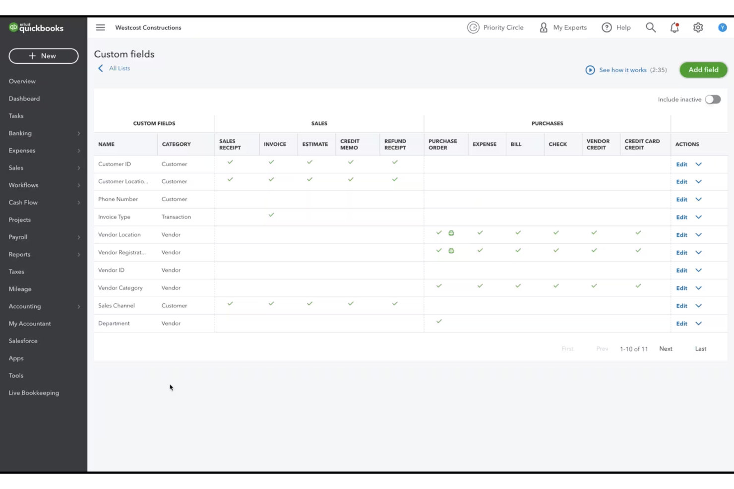 QuickBooks screenshot - 10 beste alternatieven voor Ignition beoordeeld in 2026