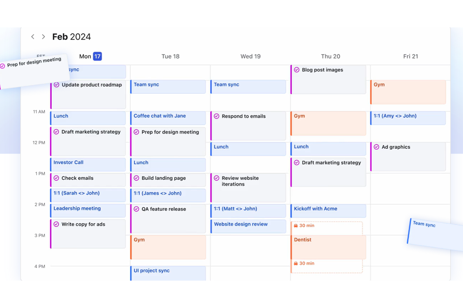 Motion screenshot - 8 beste ClickUp-alternatieven voor productteams in 2026