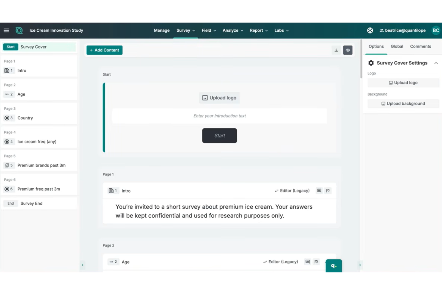 quantilope screenshot - 20 beste AI-marktonderzoekstools in 2026