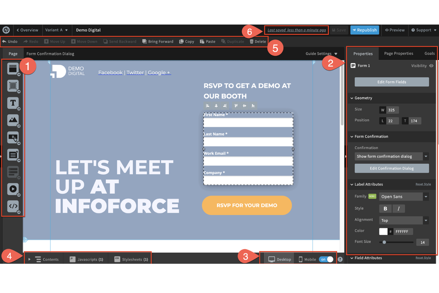 Unbounce screenshot - 10 bästa alternativen till Webflow 2026