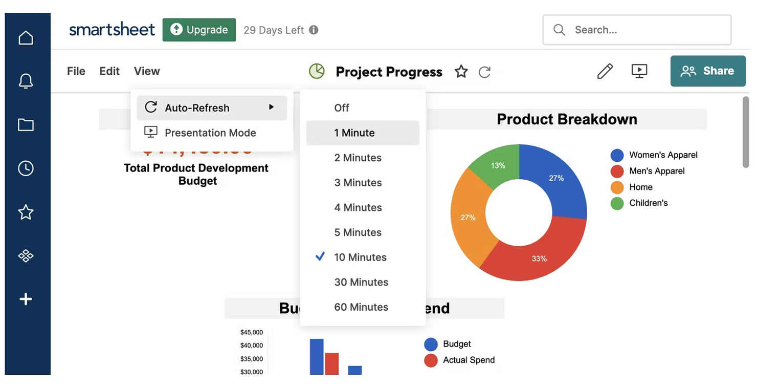 Smartsheet screenshot - 10 beste Planview-alternatieven beoordeeld in 2026