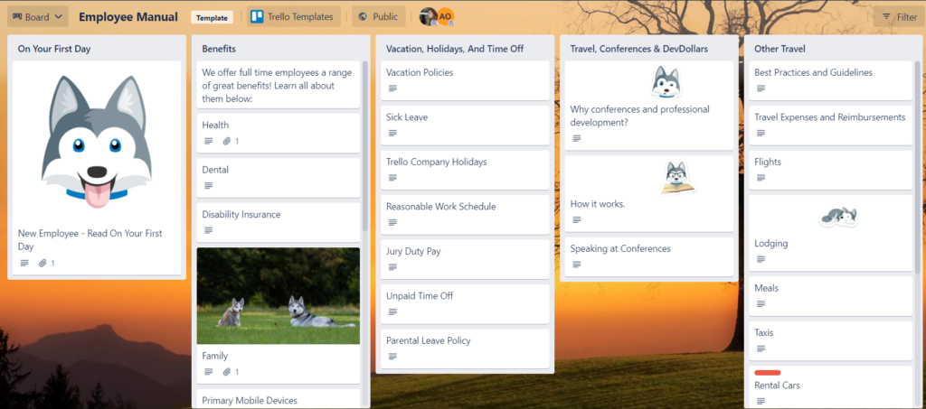 Trello screenshot - 27 Best Kanban Tools To Improve Workflow Efficiency In 2025