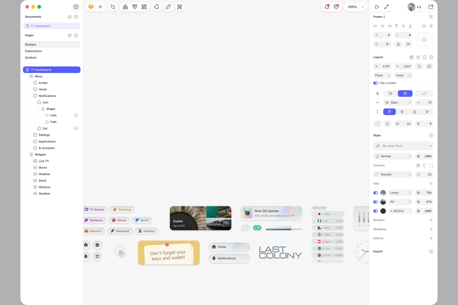 Sketch screenshot - 10 Migliori Strumenti per Sviluppatori UI per Ingegneri Front-End nel 2026