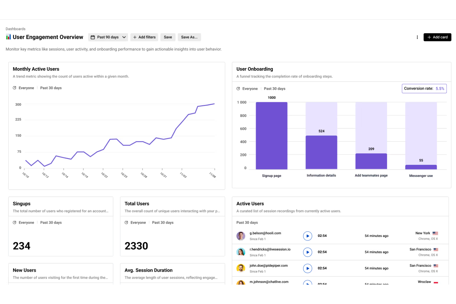 LiveSession screenshot - 24 Best Free Session Replay Software Reviewed in 2025