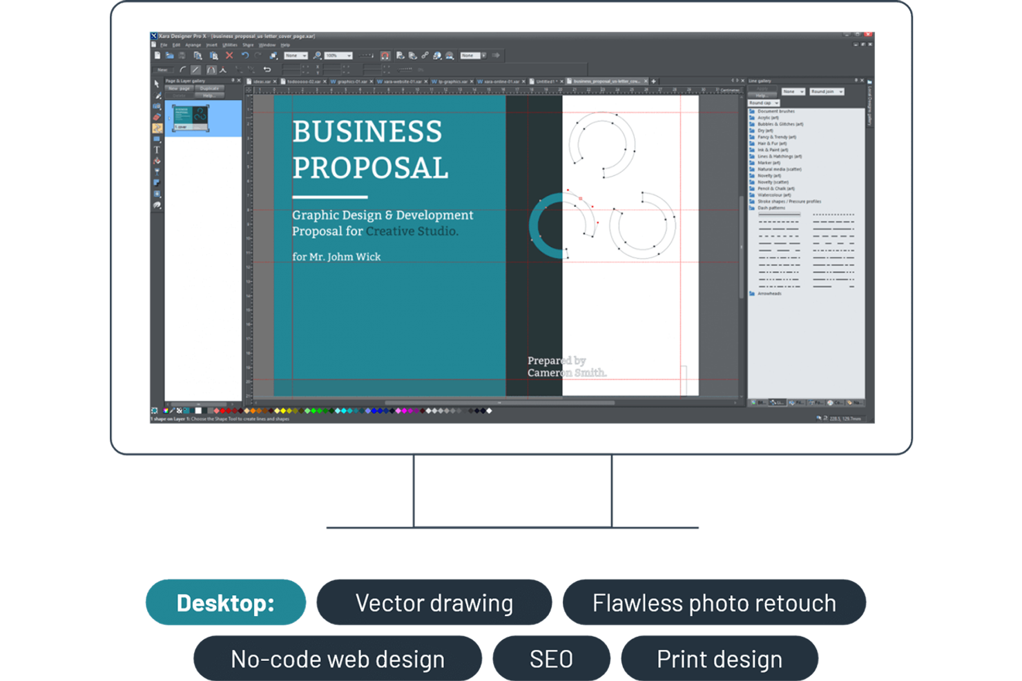 Xara Designer Pro+ screenshot - 10 Adobe Illustrator Alternatives Picked for 2026