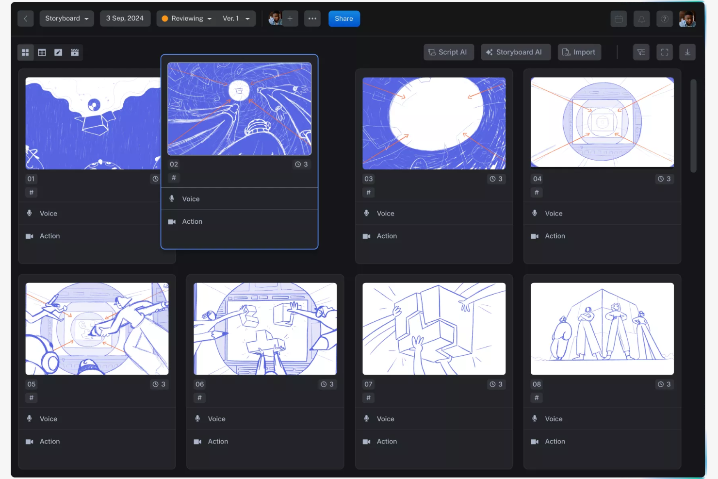 Krock.io screenshot - 17 Best Free Storyboard Software in 2026