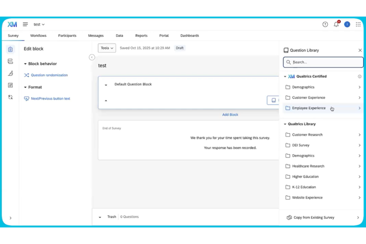 Qualtrics screenshot - 20 Best AI Market Research Tools in 2026