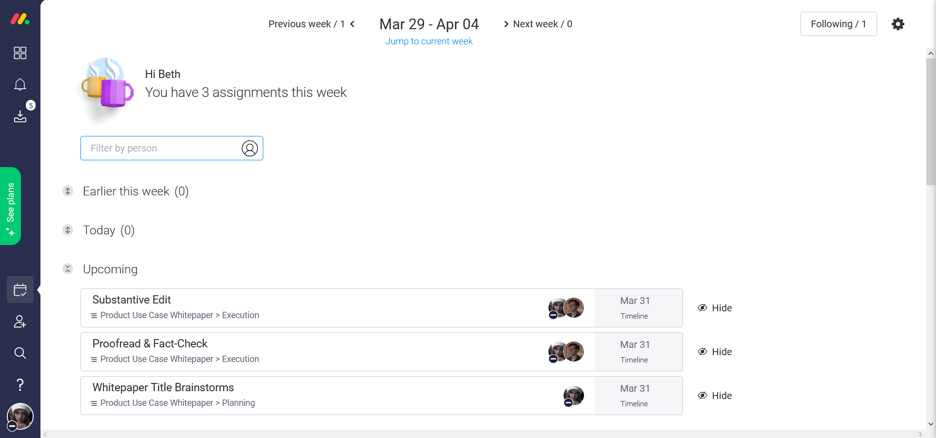 Monday In Depth Screenshot