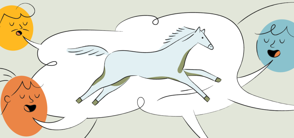 graphics for faster horses ideation process