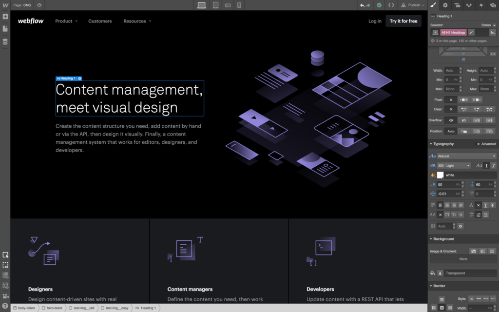 image of webflow university
