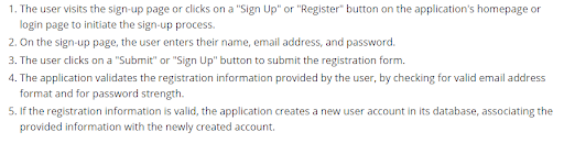 signup or register screenshot