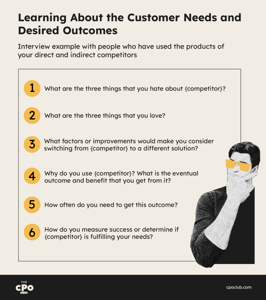 Learning About the Customer Needs and Desired Outcomes infographic