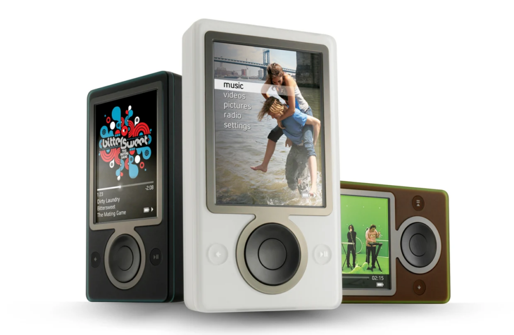 photo of microsoft zune