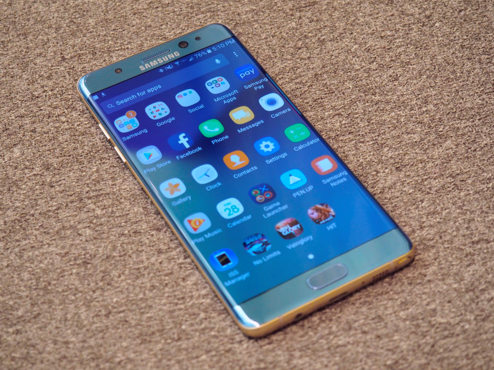 photo of samsung galaxy note 7