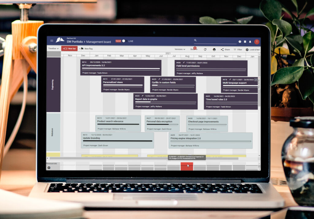 Portfoleon review showing the software in a personal computer