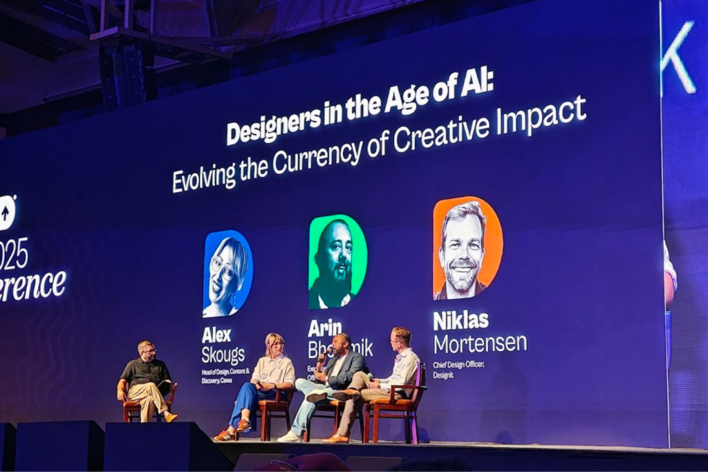 Panel discussion on design and AI at DesignUp 2025