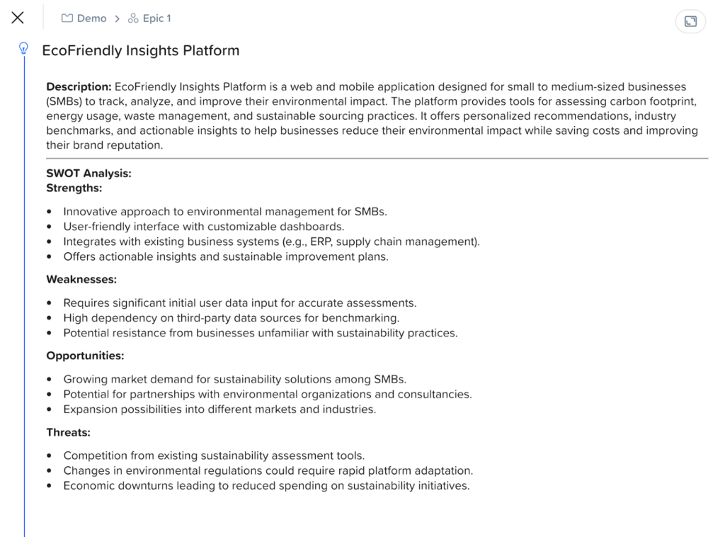 how to do a feasibility study swot analysis screenshot