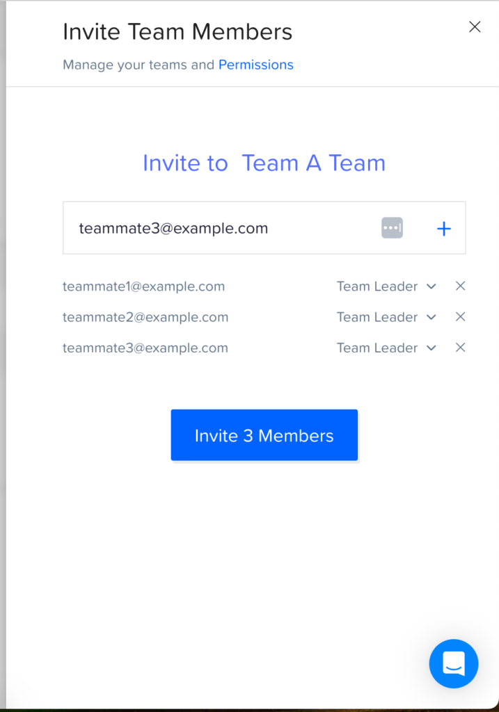 how to do a feasibility study invite team members screenshot