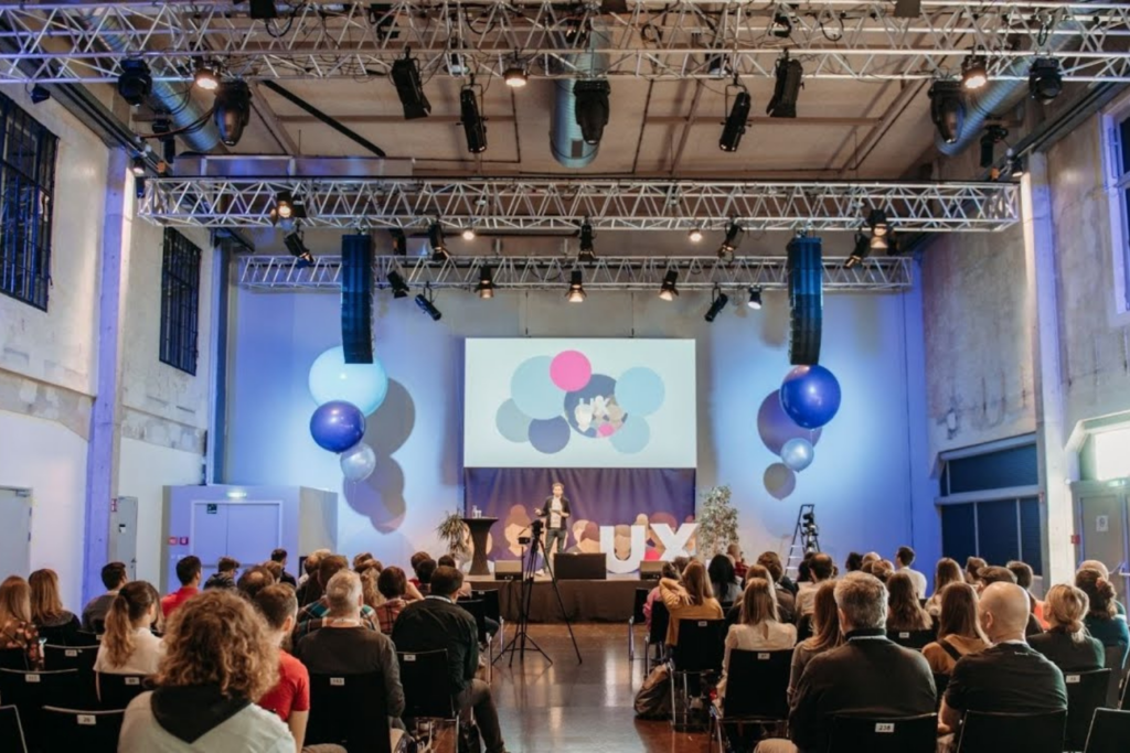 Audience attending a keynote session at uxcon vienna