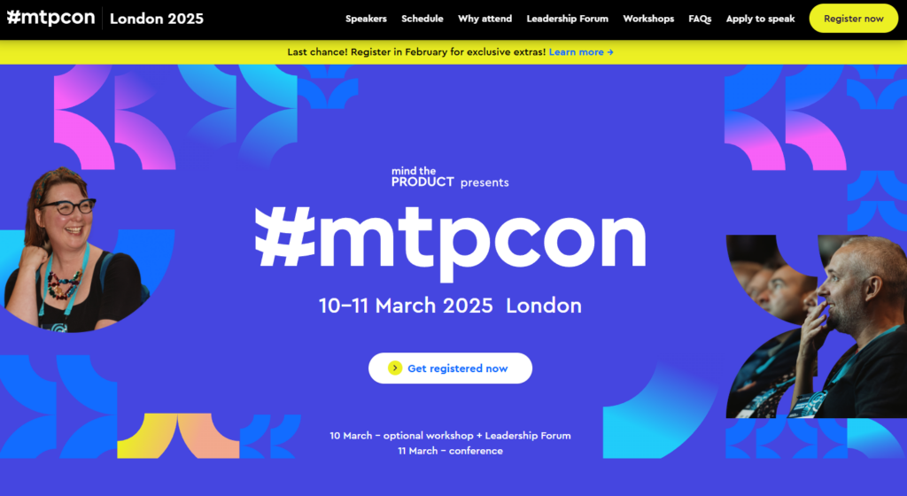 A snapshot of Mind the Product conference