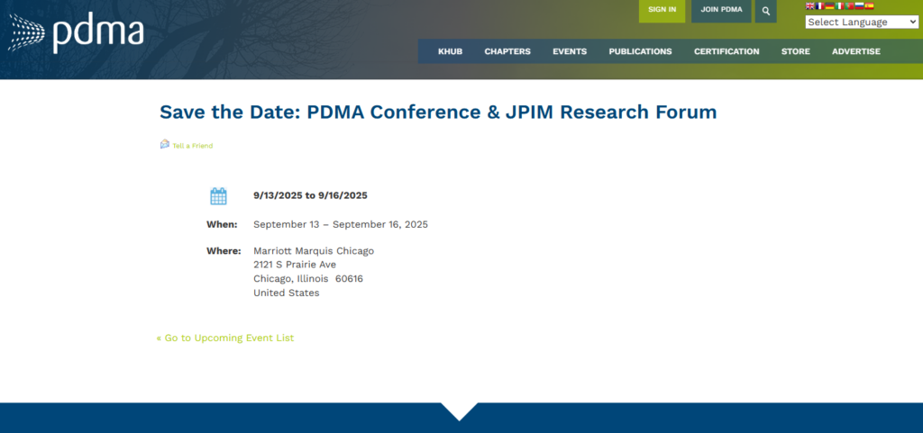 A snapshot of PDMA Conference