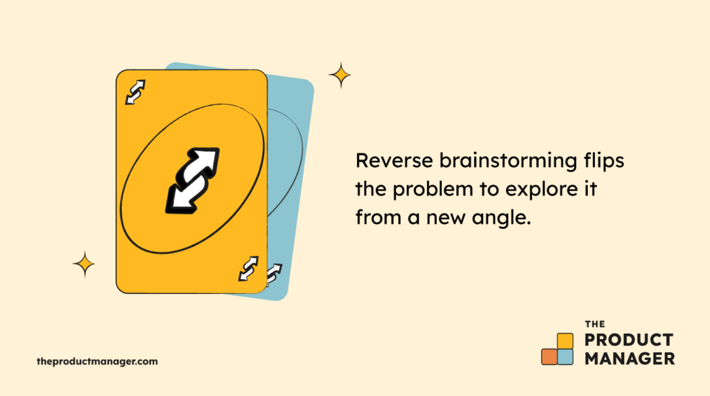 reverse brainstorming infographic