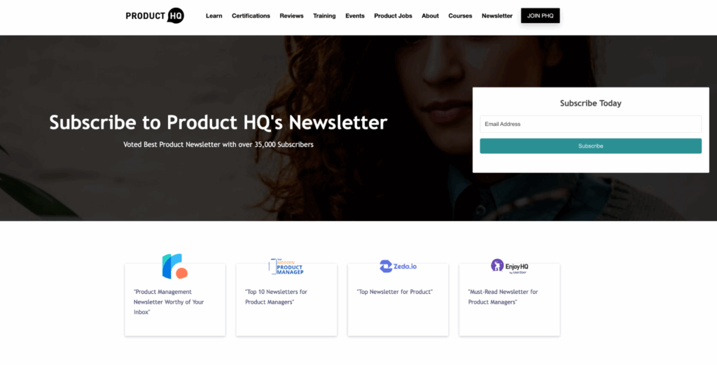 Product HQ newsletter