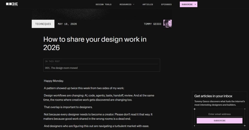 Screenshot des Beispiel-Newsletters von UX Tools