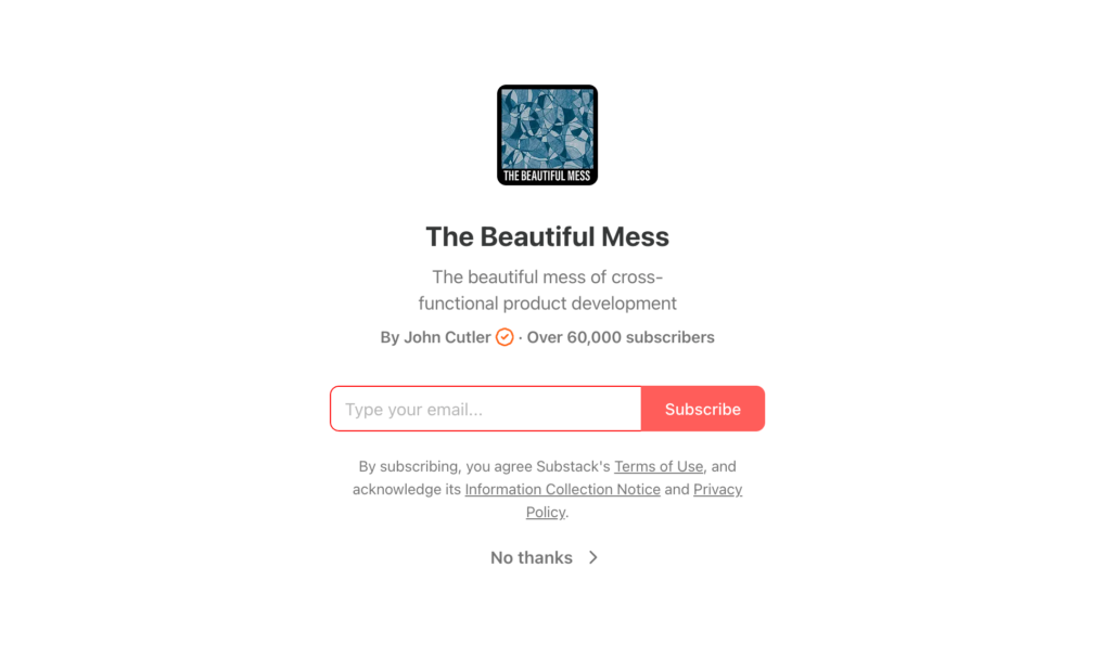 Beautiful Mess newsletter