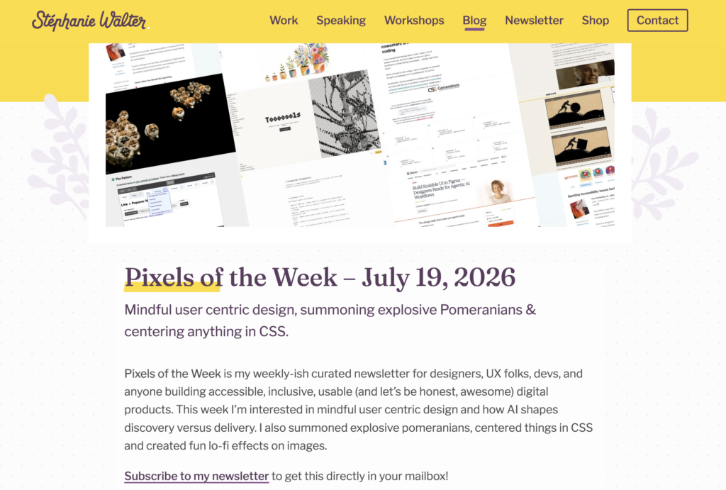 Pixels of the Week Newsletter issue for July 19, 2026