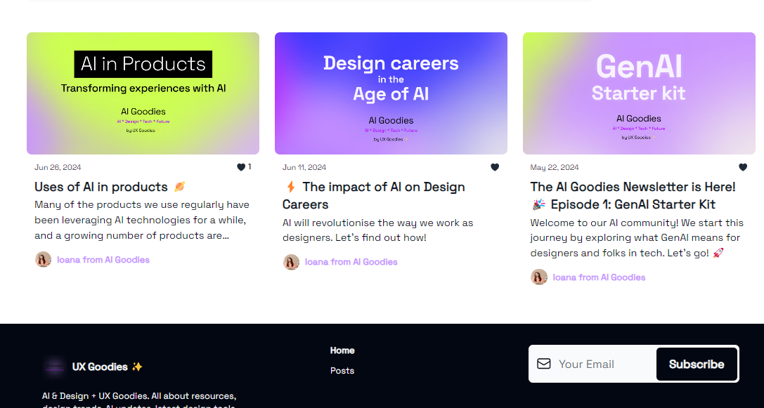 UX Goodies blog