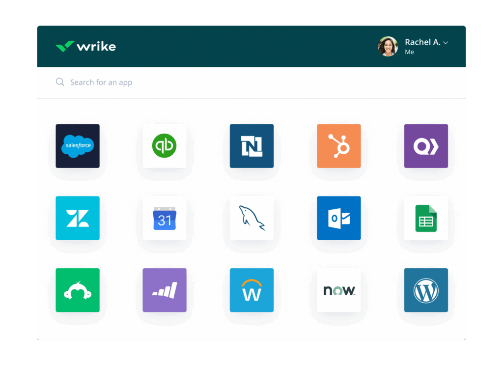 wrike integration screenshot