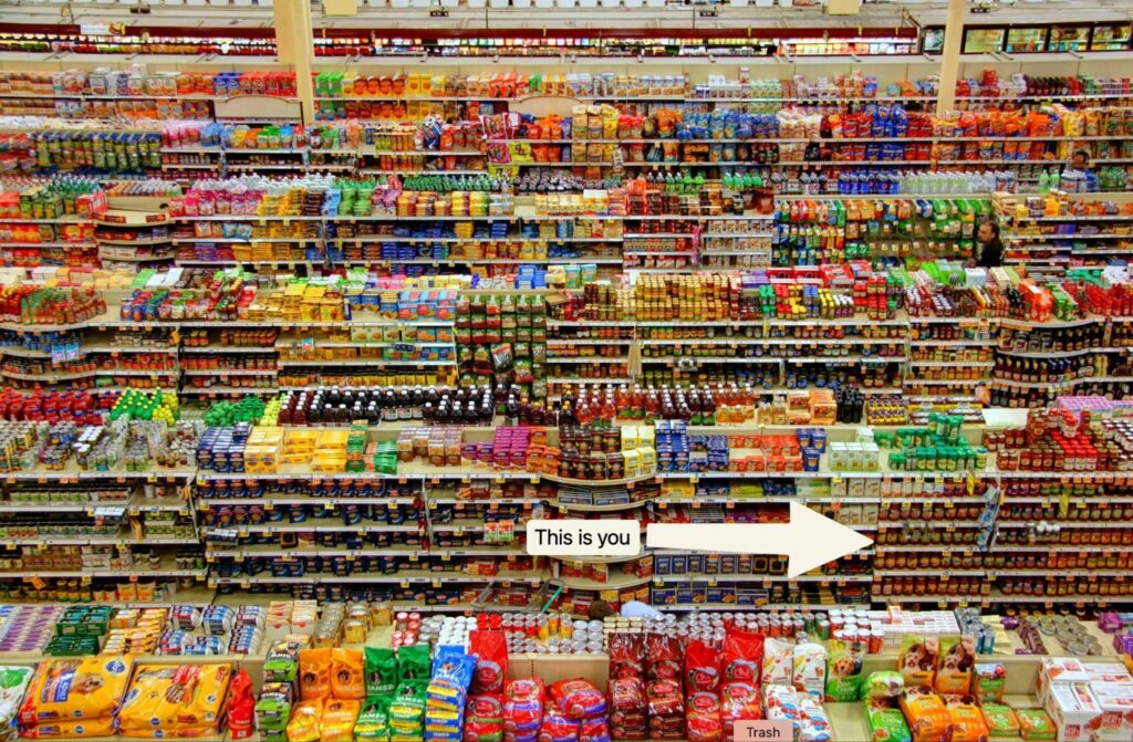 image of supermarket aisle
