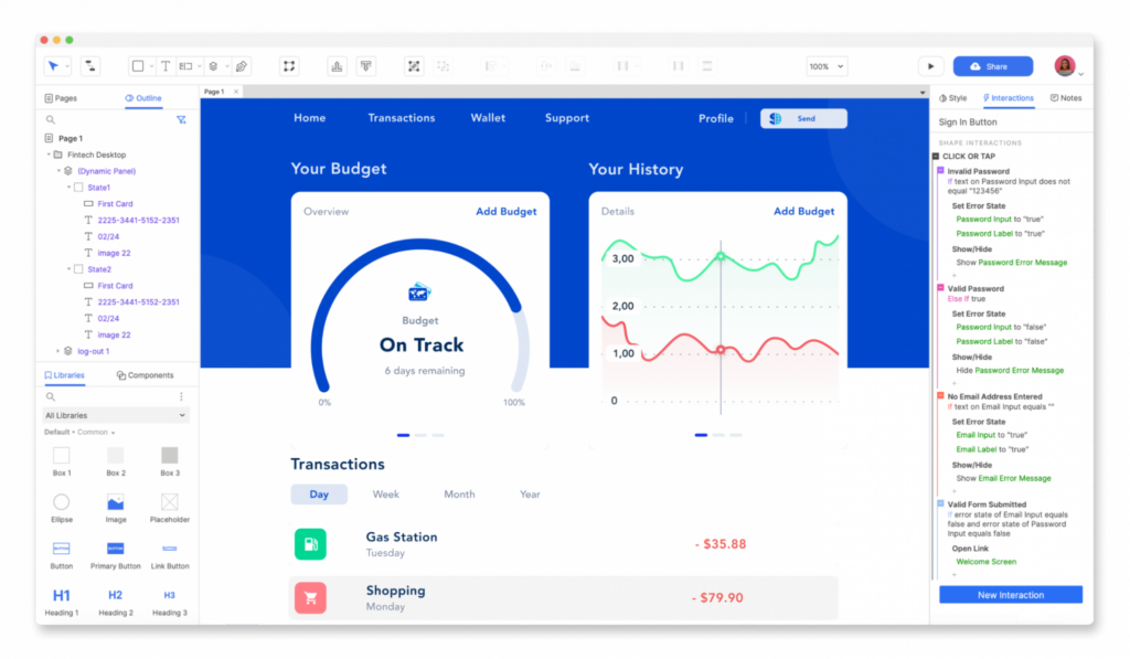 axure rp high fidelity wireframes
