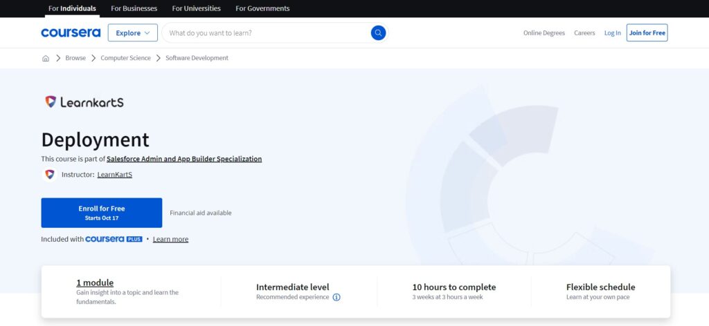 Deployment Landing Page