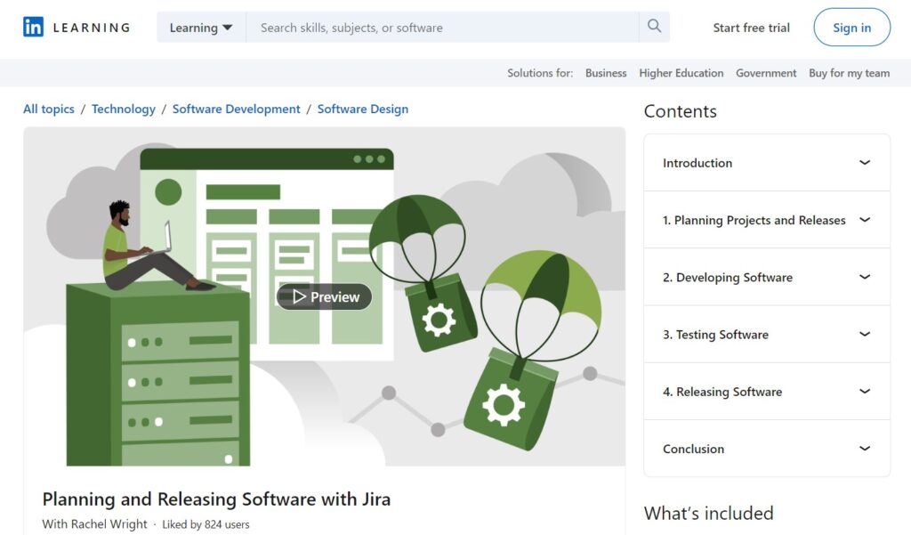 Planning and Releasing Software with Jira Landing Page