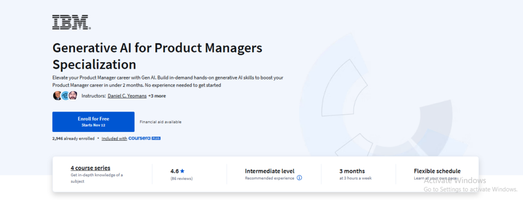 Generative AI for Product Managers Specialization, an ai product management course