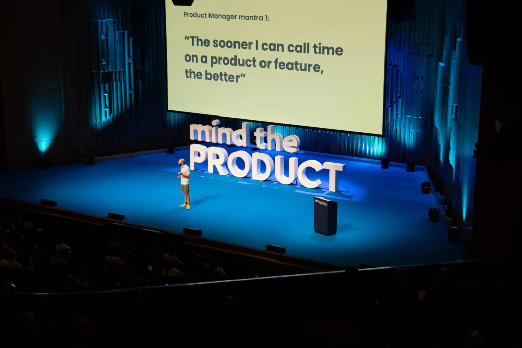 Sessione principale della conferenza Mind the Product