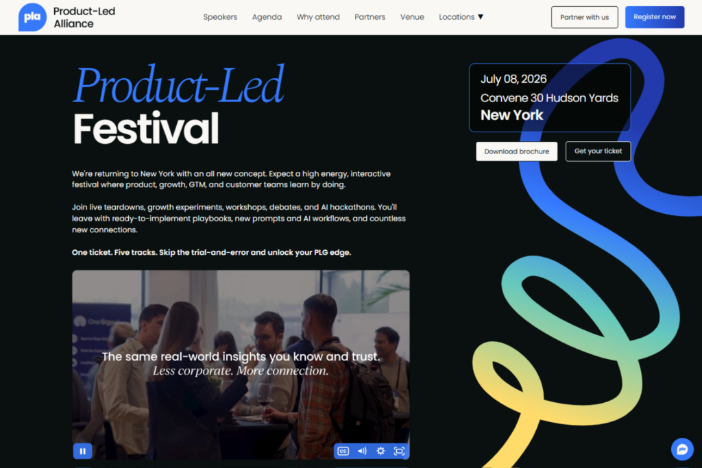 Product-Led Festival 2026 webpage screenshot