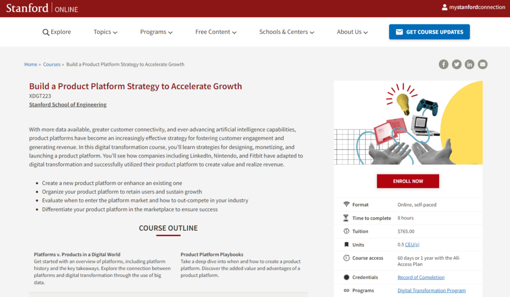 The Build a Product Platform to Accelerate Growth course overview