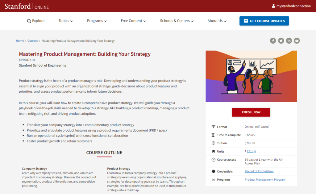 The Mastering Product Management: Building Your Strategy course overview