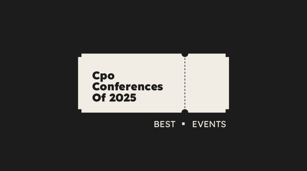 Cpo conferences of 2025 best events 20628