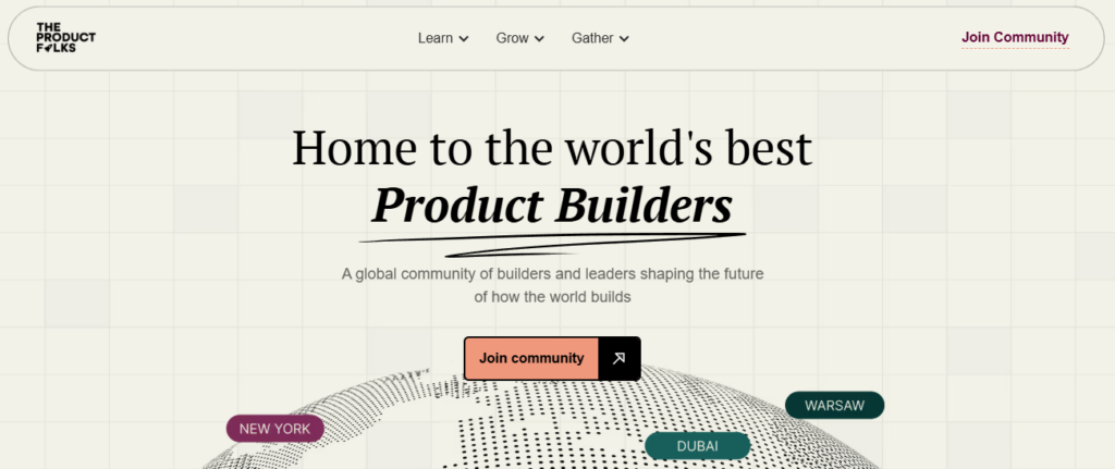 The Product Folks homepage