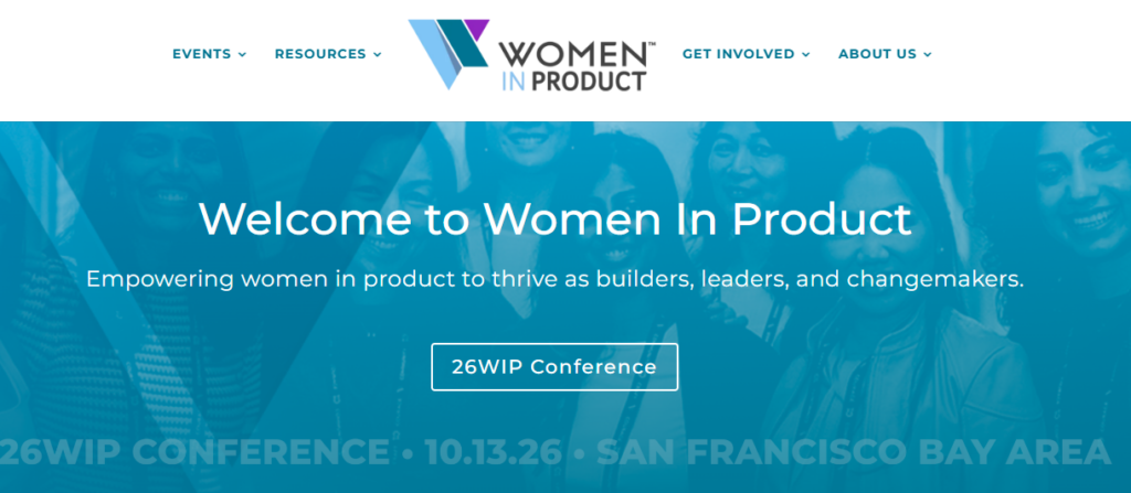 Women In Product homepage