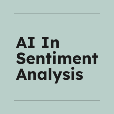 Ai in sentiment analysis text on grey background