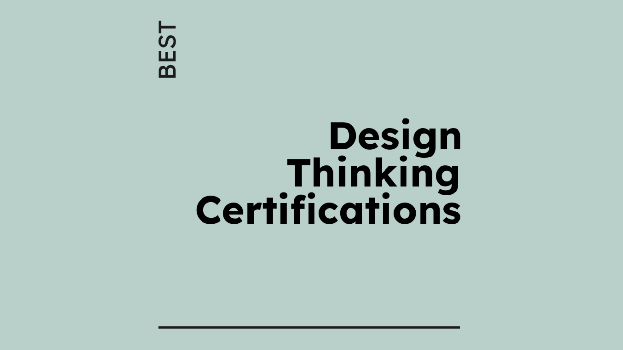 Design thinking certifications generic best of 61402