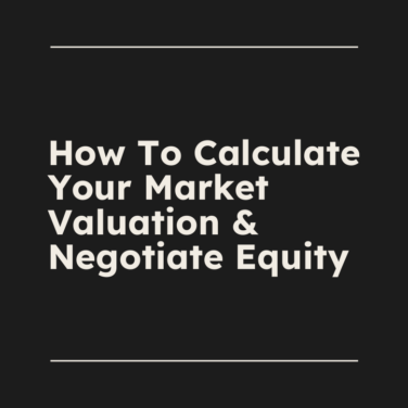 How to calculate your market valuation negotiate equity standard editorial post 01286