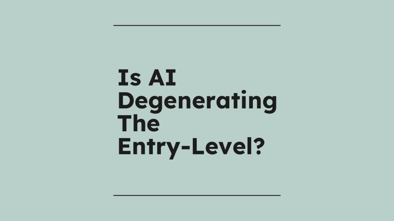 Is ai degenerating the entry level standard editorial post 41654